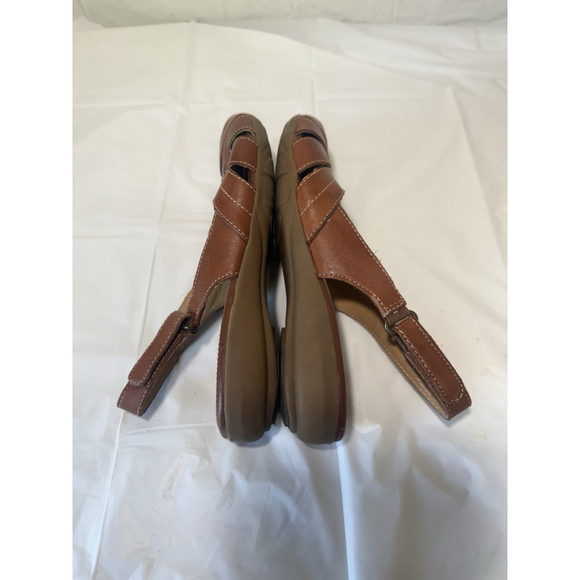 NATURALIZER NATURAL SOLE Brown CAYENNE Leather SANDAL size 9 - Picture 4 of 15